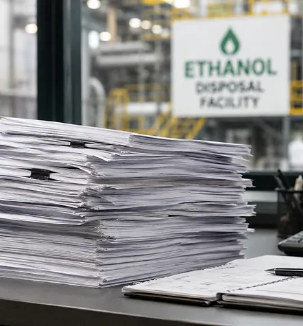 Secure beverage destruction and shredding process