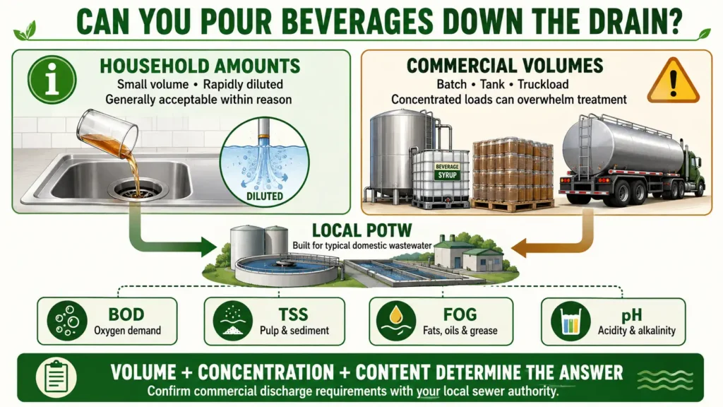 Beverage Disposal Household vs Commercial