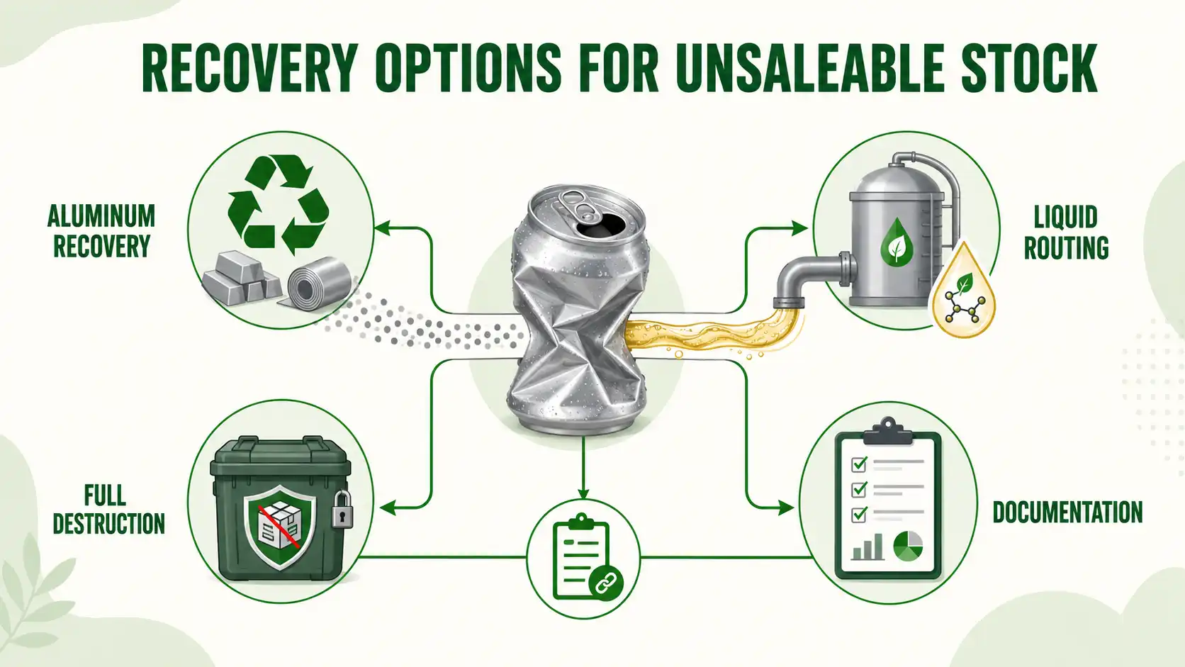 Canned beverage recovery pathways